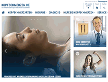 Tablet Screenshot of kopfschmerzen.de